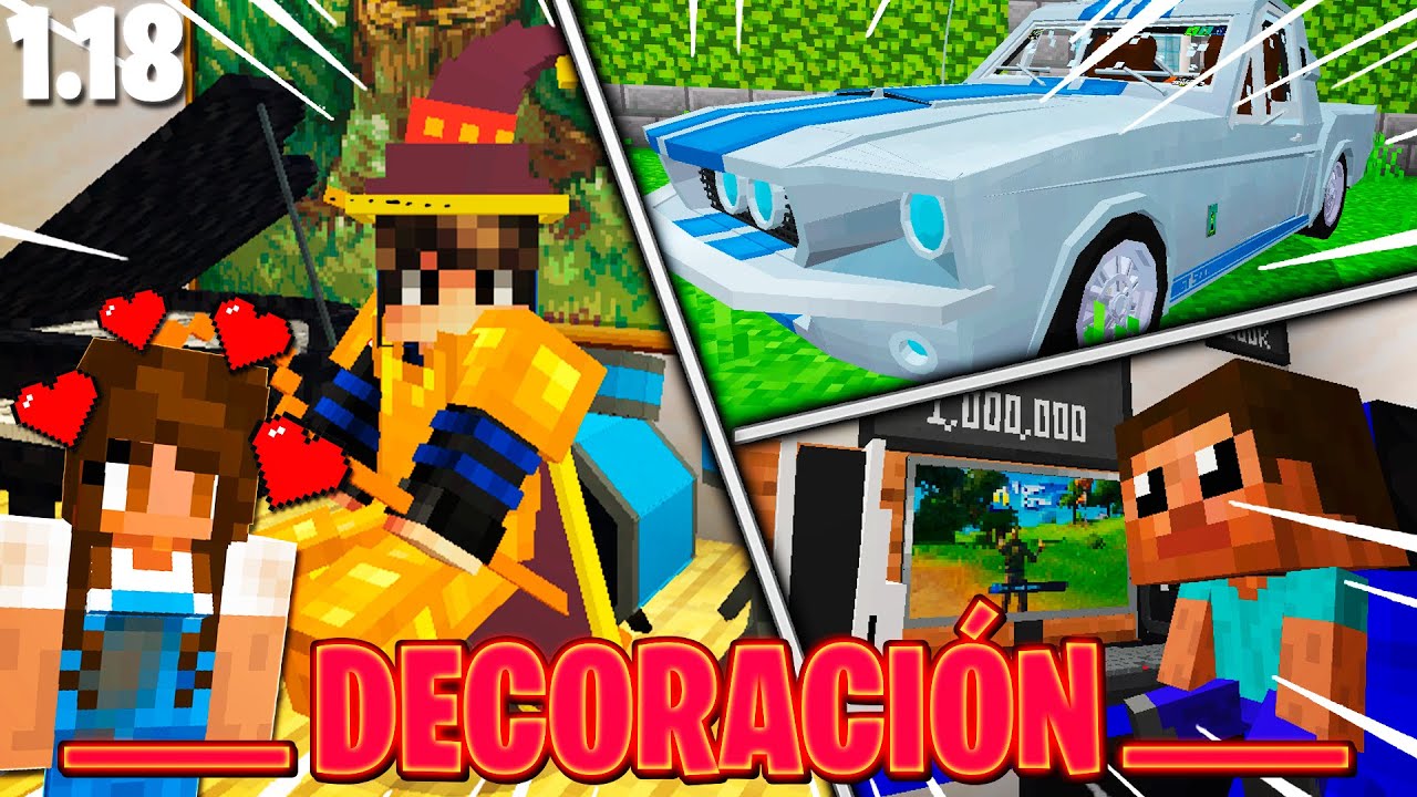 🌟TOP 10 ADDONS de DECORACIÓN para MINECRAFT PE/BEDROCK 1.18 + ADDONS
