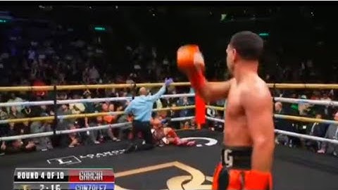 Brutal knockout: DANNY GARCIA WIN VIA ROUND 4 BRUTAL KNOCKOUT AGAINST DANIEL GONZALEZ 