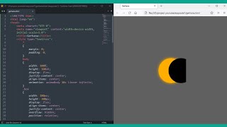 how to make eclipse/gerhana using html css only | CODEWEB