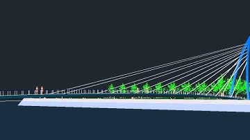 Cable-stayed bridge - CAD review 1