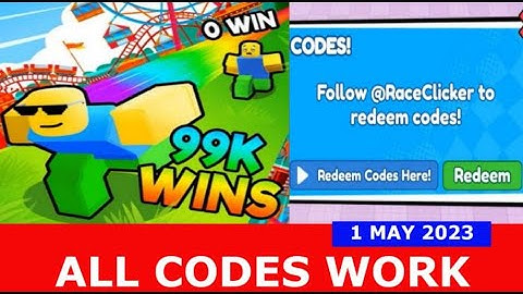 *ALL CODES WORK* [THEME PARK UPDATE] Race Clicker ROBLOX | 1 MAY 2023