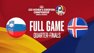 Slovenia v Iceland | Full Basketball Game | FIBA U20 Women's European Championship 2023