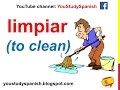 Spanish lesson 70  household chores in spanish vocabulary cleaning the house la limpieza