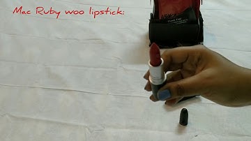 MAC Ruby Woo lipstick: unboxing and true review.