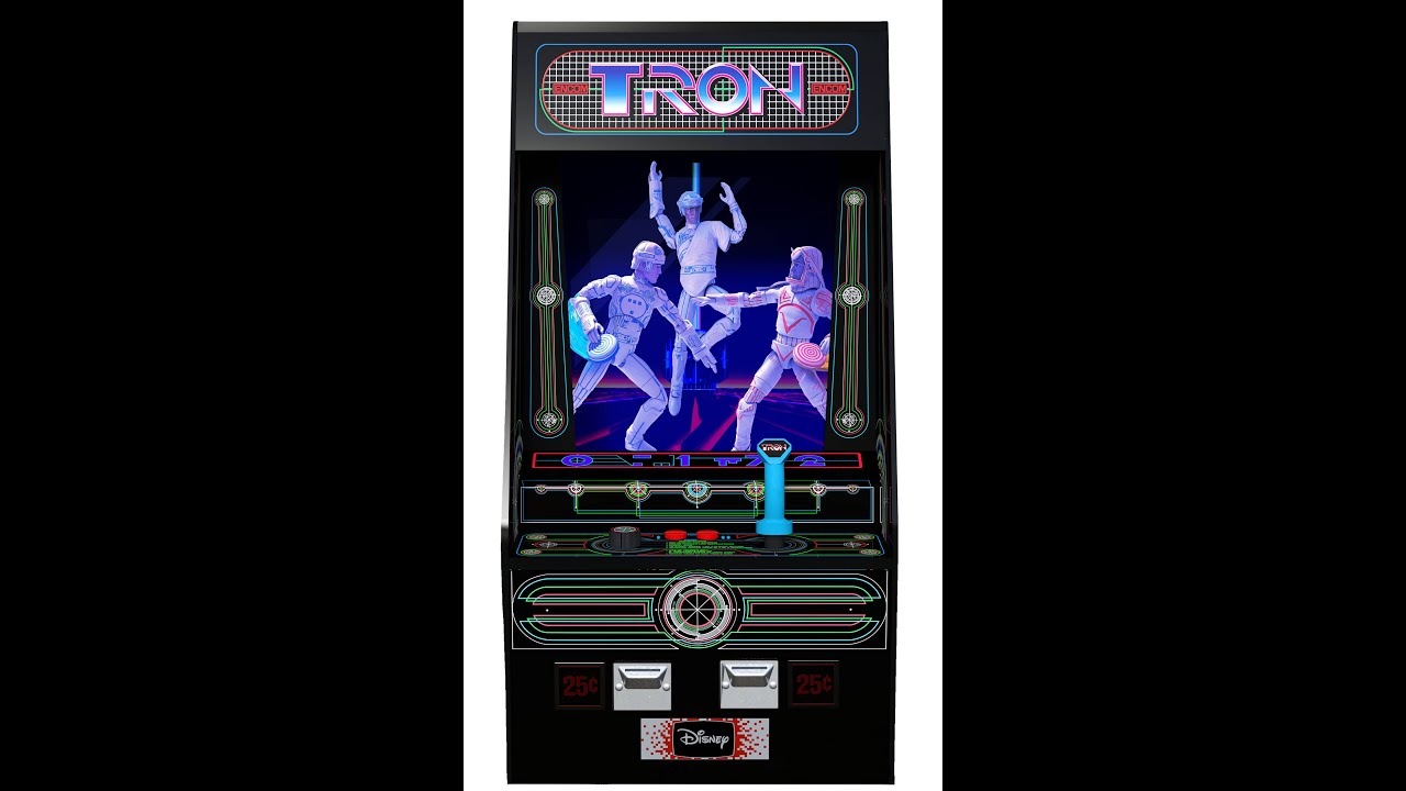 Diamond Select TRON Action Figure set in replica arcade cabinet