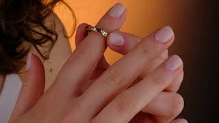 Personalized Stackable Name Ring – 925 Sterling Silver, 14K Gold Filled, Minimalist Gift for Her