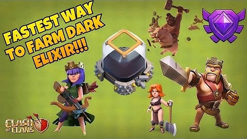 FASTEST WAY TO FARM DARK ELIXIR (2017) FROM TOWN HALL 8-10 (TH8-10) |Clash Of Clans