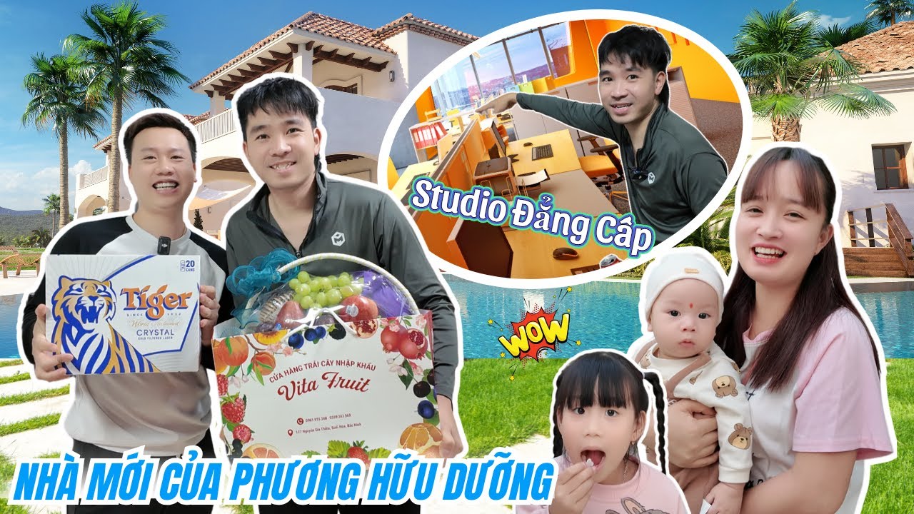 Gia Đình MiMi Ăn Mừng Nhà Mới Triệu Đô Của Chú Phương Hữu Dưỡng | Review Studio Mới Cực Xịn Của PHD