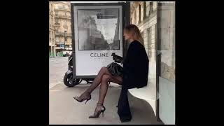 Mode Kvinder Stribet Strikket Mini O Neck Flared Slee