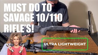 Savage 110 Ultralight factory upgrades! | Savage rifle build part 1 | 4K
