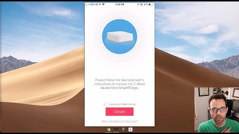 Excluding a Z-Wave Device in SmartThings