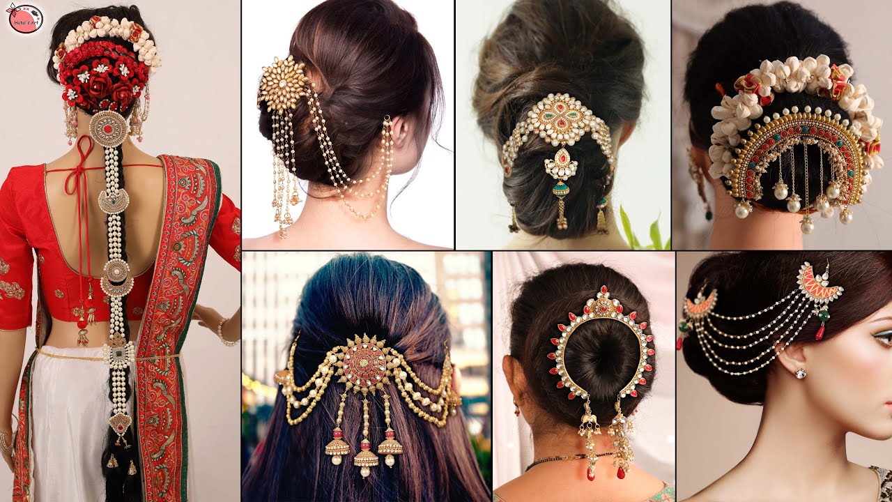 Boho Bridal Hair Brooch! Hair Accessories For Different Hairstyle Modern  Yet Traditional Bridal Look - YouTube