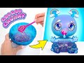 Bambola goo goo galaxy  kit fai da te con slime e glitter crea alimenta riempi e ricarica