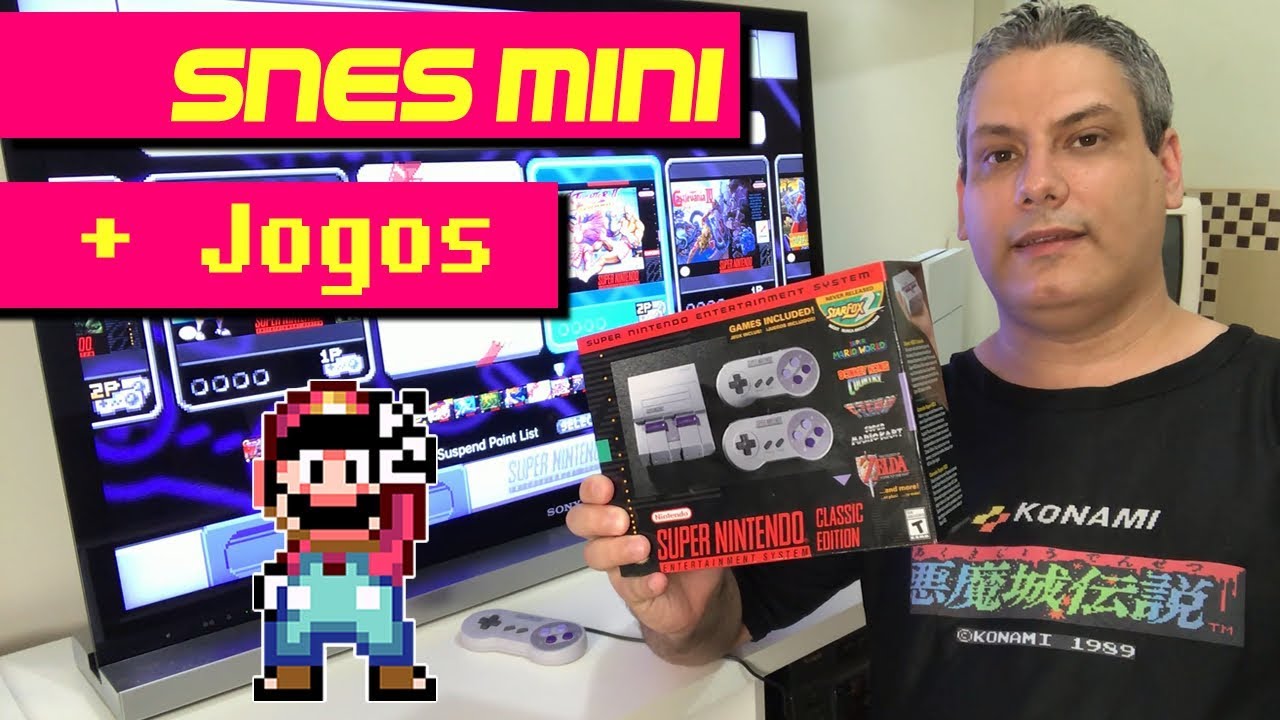 Mini Super Nintendo Compatível Retro 11 Mil Jogos