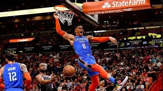 Russell Westbrook MOST VICIOUS \& ELECTRIFYING DUNKS Of His Career