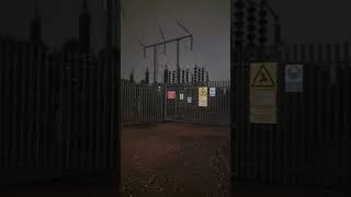 Peterborough 132KV Substation, extra sizzles in the rain