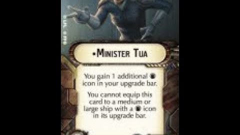 How-to use Officer "Minister Tua" - Star Wars Armada Explained (SWAE)