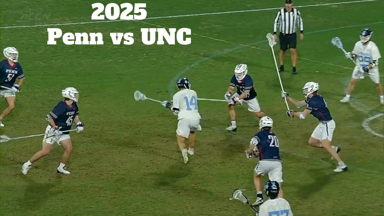 Penn vs North Carolina | 2025 Men's Lacrosse Highlights