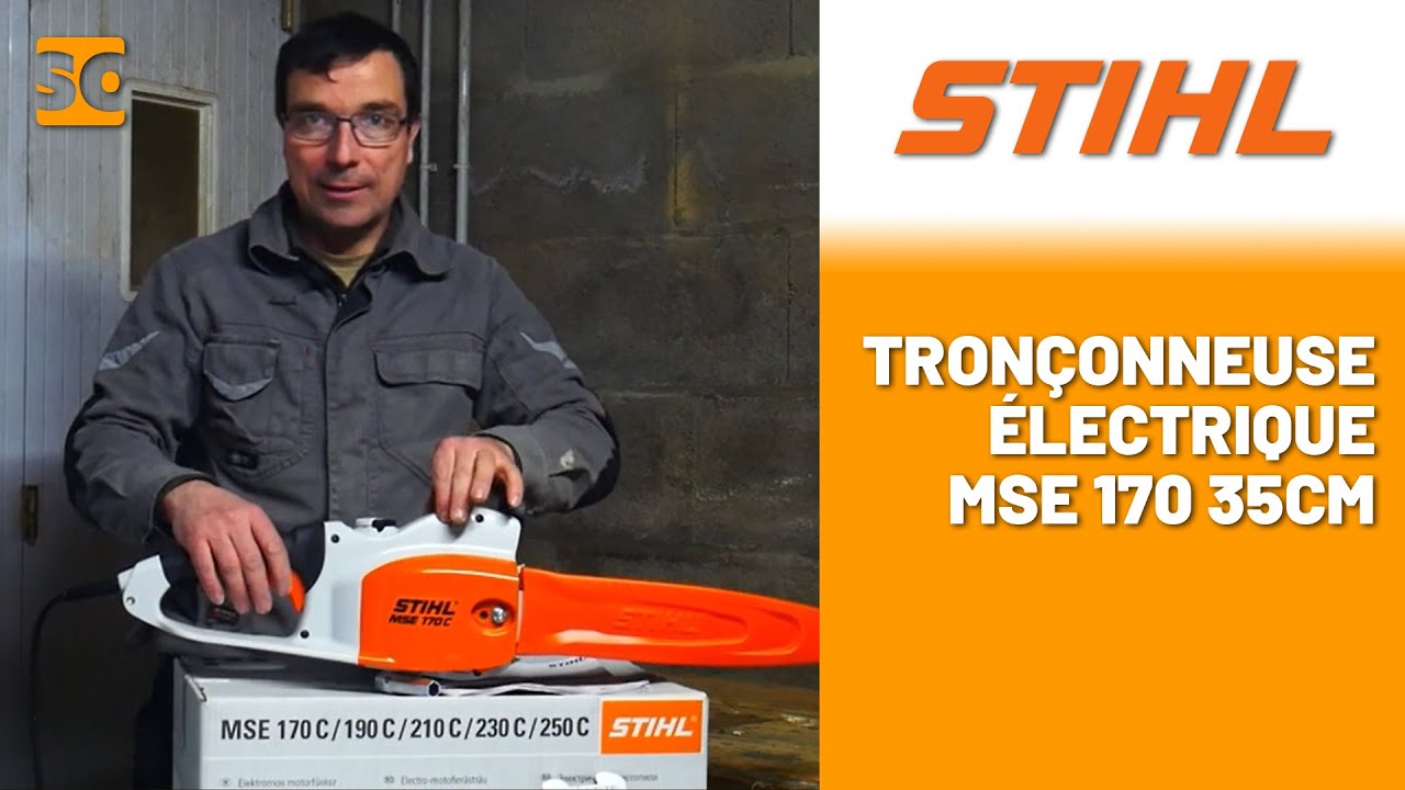 Explication détaillée de la Tronçonneuse électrique MSE 170 35cm STIHL par notre Ambassadeur Denis !
