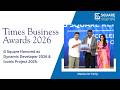 G Square Honored as Dynamic Developer &amp; Iconic Project | Times Business Awards 2026