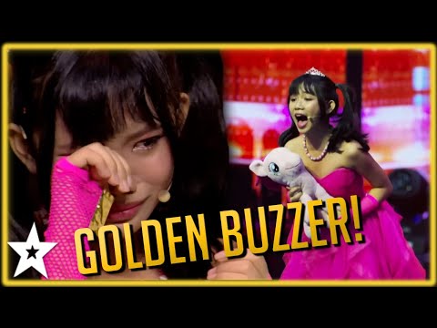 Nervous 12 Year Old Singer Wins the GOLDEN BUZZER! - Kids Got Talent