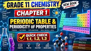 Chapter 1 Periodic table & Periodic Properties Quick Check 1.1,1.2,1.3.  Grade 11 Chemistry 2026