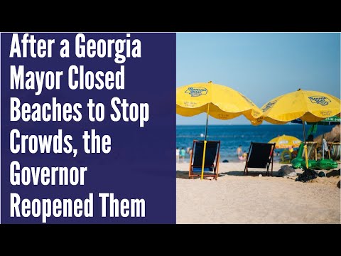 After a Georgia Mayor Closed Beaches to Stop Crowds | USA NEWS