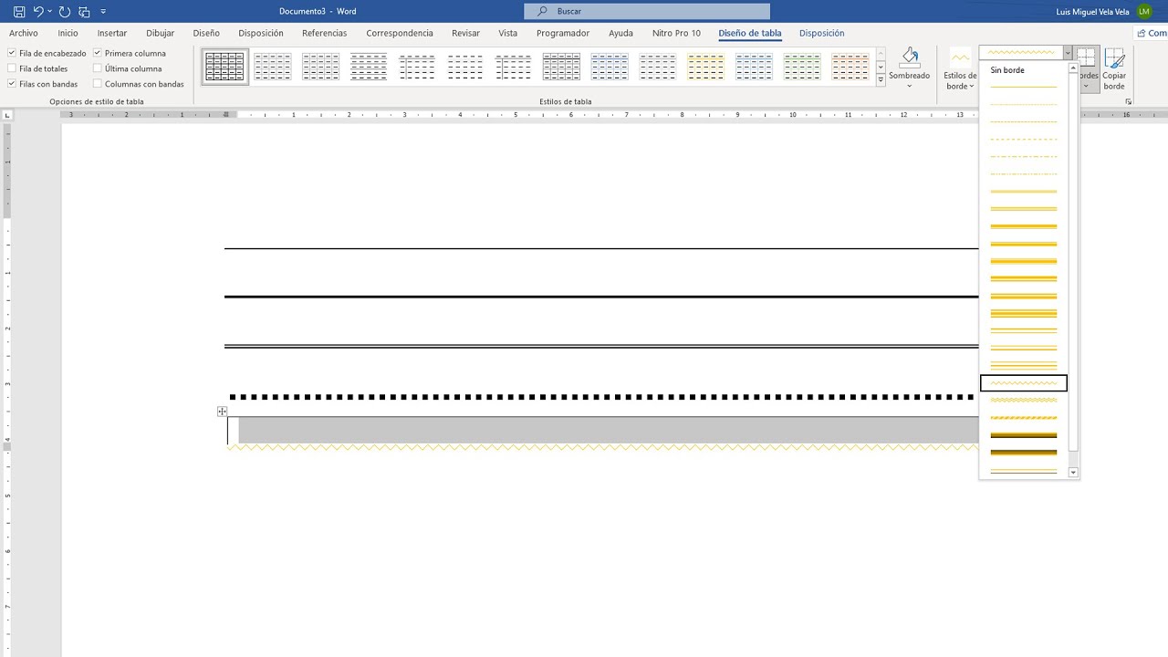 Hacer Lineas En Word How to make horizontal lines in Word - YouTube