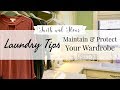 Laundry Tips | Maintaining &amp; Preserving My Ten Item Wardrobe | Keep Clothes Looking New!