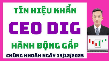 Chứng khoán hôm nay | Nhận định thị trường | VNI ngày mai , CEO DIG hành động gấp