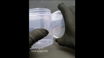 Introducing 500 gm Transparent Round Plastic container (Food keeper: 500)!
