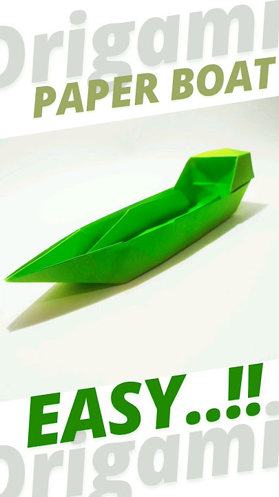 ORIGAMI BOAT - Paper Boat Easy - Cara Membuat Kapal Dari Kertas #easypaperboat #diy  #origamiboat