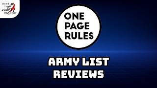 Reviewing Army Lists from our Community - What we love, hate, and what we'd change!