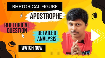 Figures of Speech / Part 4 / Apostrophe /Rhetorical Question or Interrogation / Rhetorical Figures