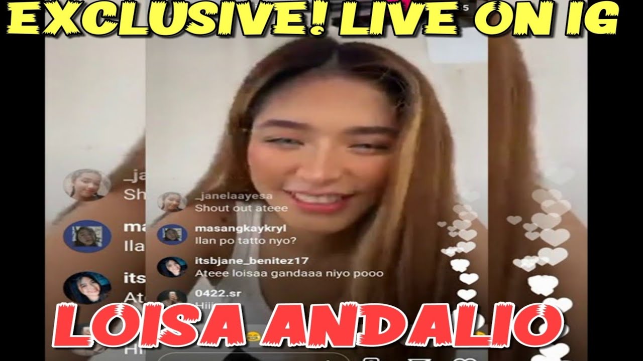 Loisa Andalio Quick Ig Live Update Loinie Youtube