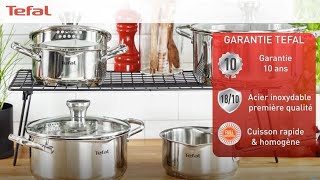 TEFAL A705A835 Duetto Batterie de cuisine Inox Set 7 pièces