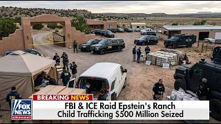Epstein's Ranch RAID by FBI & ICE Secret Trafficking Files Unsealed, $500M & Drug Empire Exposed!