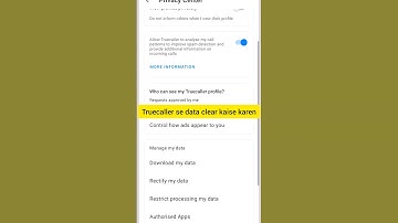 How to delete data from truecaller #shorts