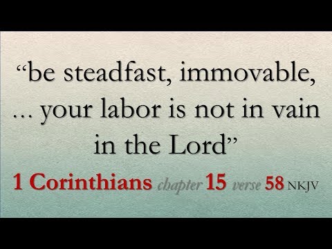 1 Corinthians 15:58