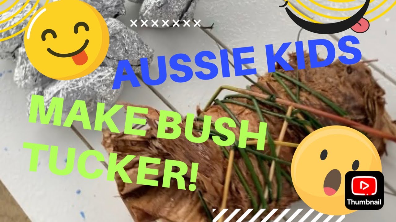 Aussie kids making Bush Tucker