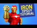 3D Printed Crimson Red and Gold Armor ZIPGUY Action Figure