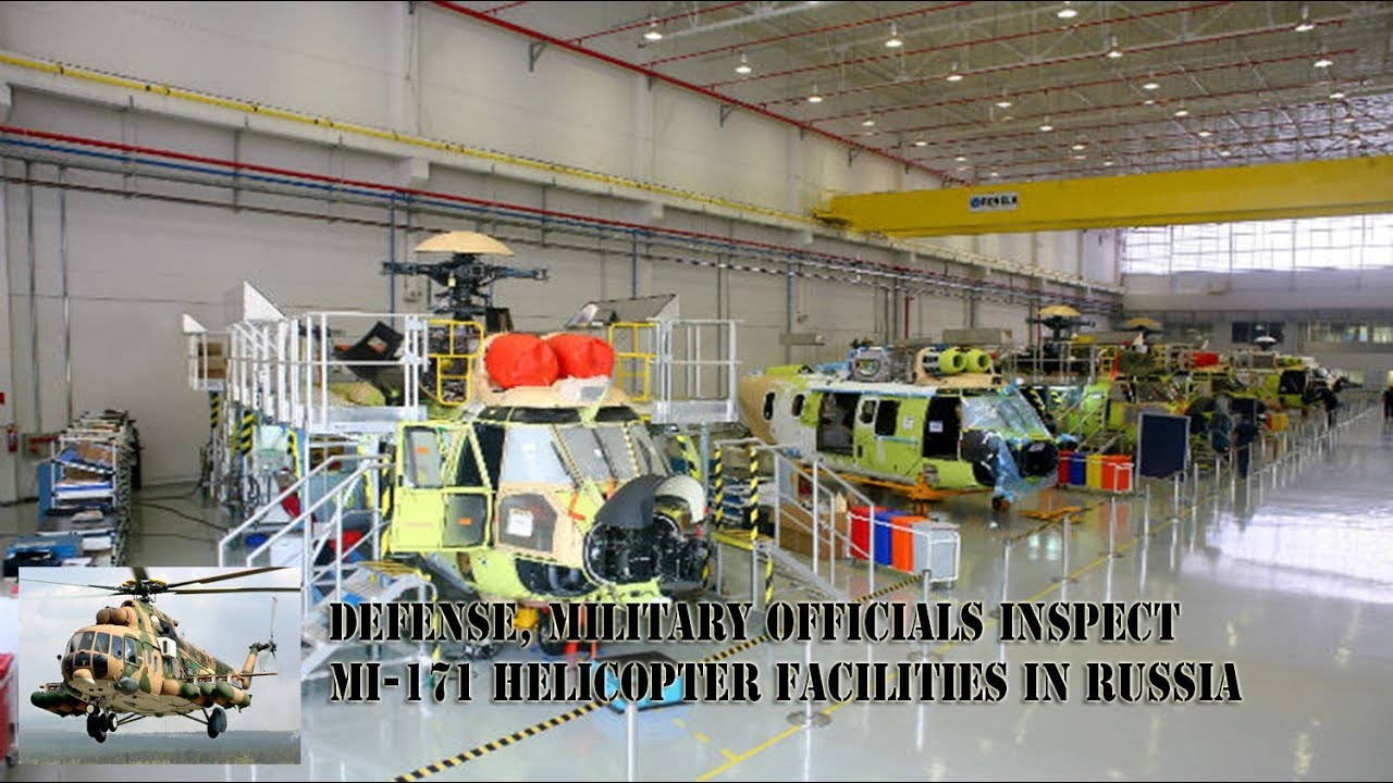 The Philippine Embassy officials inspect Mi-171 helicopter facilities