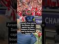Arsenal pay tribute on historic first visit to San Mamés with flowers at ‘Pichichi’ #shorts