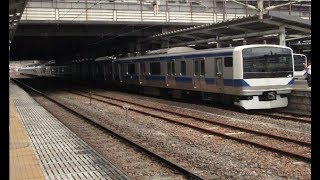[2本目の基本編成]常磐線E531系0番台K425編成新製試運転　水戸入線・発車