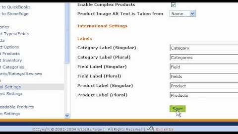 Enabling Inventory Control - Websiteforge Ecommerce Website