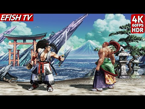 Haohmaru vs Kibagami Genjuro (Hardest AI) - Samurai Shodown