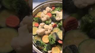 How to steam down frozen vegetables