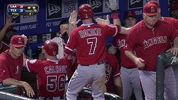 LAA@TEX: Hamilton scores two with 1,000th career hit