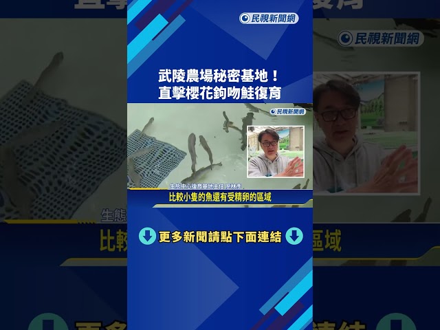 武陵農場秘密基地! 直擊國寶魚"櫻花鉤吻鮭"復育－民視新聞