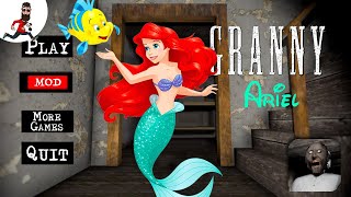 Granny is Ariel (mermaid) ► Granny Princess mod ► Speedrun and Car Escape